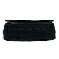 Caro Shoulder Bag Large Black in Calfskin, Gold hardware