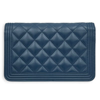 Boy Blue Wallet On Chain in Lambskin, Silver hardware