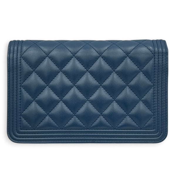 Boy Blue Wallet On Chain in Lambskin, Silver hardware