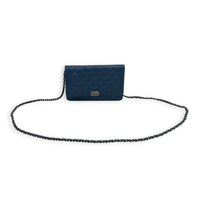 Boy Blue Wallet On Chain in Lambskin, Silver hardware