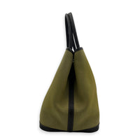 Garden Party 36 Green Top Handle Bag in Canvas, Palladium hardware