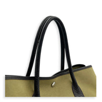 Garden Party 36 Green Top Handle Bag in Canvas, Palladium hardware