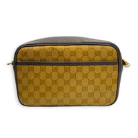 x Adidas Crossbody Bag Brown in Coated Canvas, Gold hardware