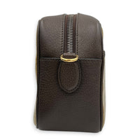 x Adidas Crossbody Bag Brown in Coated Canvas, Gold hardware
