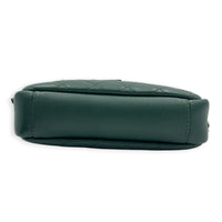 Camera Shoulder Bag Green in Lambskin, Gold hardware