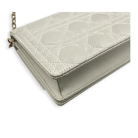 Miss My Dior Shoulder Bag White in Lambskin, Gold hardware