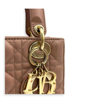 Lady Dior My ABCDior Top Handle Bag Small Pink in Lambskin, Gold hardware