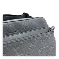Trio Black Messenger in Monogram Shadow Leather, Gunmetal hardware