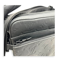 Trio Black Messenger in Monogram Shadow Leather, Gunmetal hardware