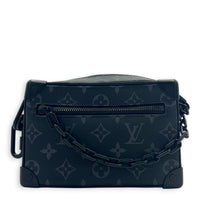 Soft Trunk Monogram Eclipse Shoulder Bag in Monogram Coated Canvas, Black hardware