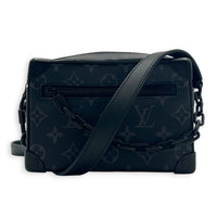 Soft Trunk Monogram Eclipse Shoulder Bag in Monogram Coated Canvas, Black hardware