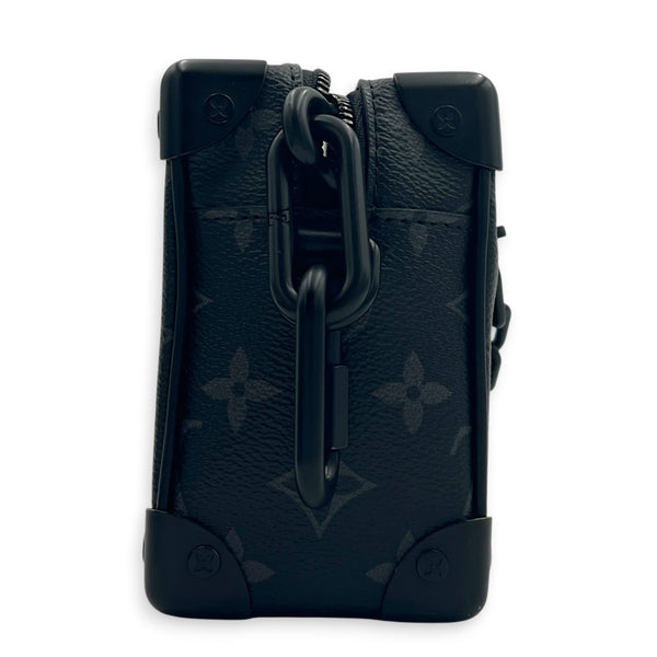 Soft Trunk Monogram Eclipse Shoulder Bag in Monogram Coated Canvas, Black hardware