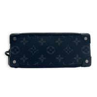 Soft Trunk Monogram Eclipse Shoulder Bag in Monogram Coated Canvas, Black hardware