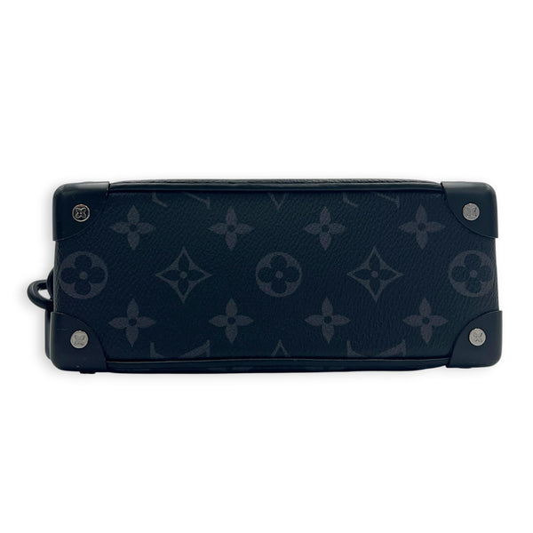 Soft Trunk Monogram Eclipse Shoulder Bag in Monogram Coated Canvas, Black hardware