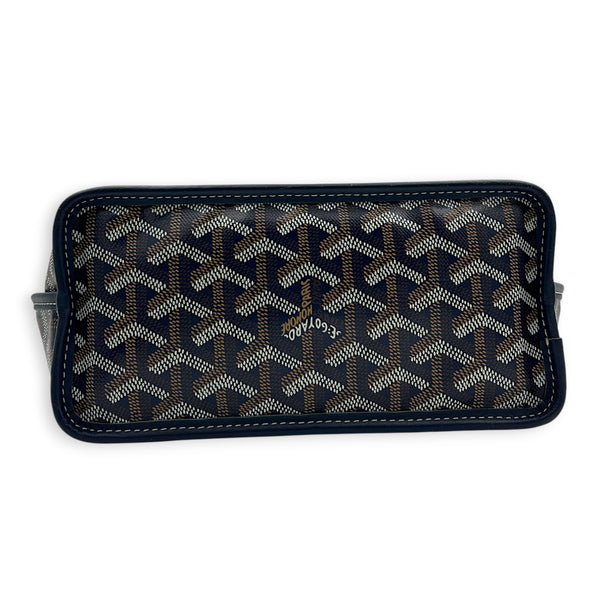 Anjou Tote Bag Mini Blue in Coated Canvas