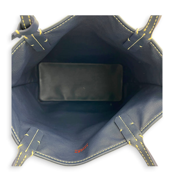Anjou Tote Bag Mini Blue in Coated Canvas