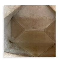 Puzzle Fold Tote Bag Medium Green in Calfskin, Gold hardware