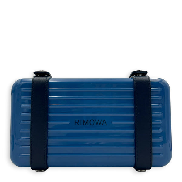 Trunk Shoulder Bag Blue in Others, Silver hardware