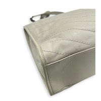 Niki Tote Bag Medium White in Calfskin, Silver hardware