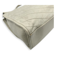 Niki Tote Bag Medium White in Calfskin, Silver hardware
