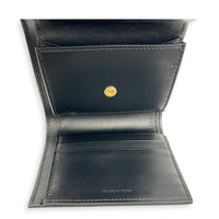 Triomphe Black Wallet in Box Calfskin, Gold hardware