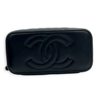 Vanity Black/Pink Top Handle Bag in Lambskin, Gold hardware
