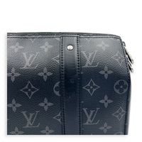 Keepall City Monogram Eclipse Crossbody Bag in Monogram Coated Canvas, Silver hardware