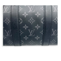 Keepall City Monogram Eclipse Crossbody Bag in Monogram Coated Canvas, Silver hardware