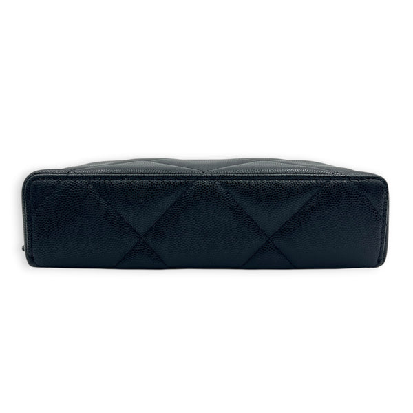 CC Vanity Black Top Handle Bag in Caviar Leather, Light Gold hardware