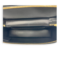 CC Vanity Black Top Handle Bag in Caviar Leather, Light Gold hardware