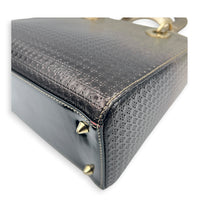 Lady Dior Gradient Micro Cannage Top Handle Bag in Patent Leather, Gold hardware