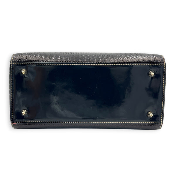 Lady Dior Gradient Micro Cannage Top Handle Bag in Patent Leather, Gold hardware