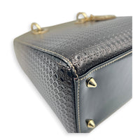 Lady Dior Gradient Micro Cannage Top Handle Bag in Patent Leather, Gold hardware