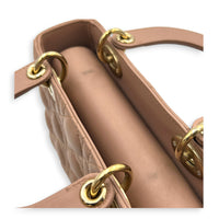 Lady Dior My ABCDior Top Handle Bag Small Pink in Lambskin, Gold hardware