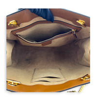 GG Supreme Tote Bag Medium Brown in Coated Canvas, Gold hardware