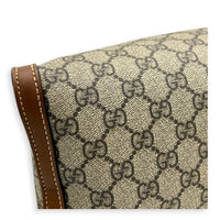 GG Supreme Tote Bag Medium Brown in Coated Canvas, Gold hardware