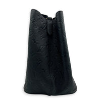 NeoNoe MM Black Bucket Bag in Monogram Empreinte Leather, Gold hardware