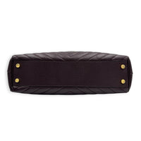 Cassandre Maroon Tote Bag in Calfskin, Gold hardware