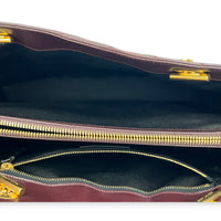 Cassandre Maroon Tote Bag in Calfskin, Gold hardware