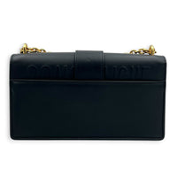 30 Montaigne East West Shoulder Bag Black in Calfskin, Gold hardware