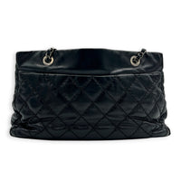 Quilted CC Black (retouched) Shoulder Bag in Calfskin, Ruthenium hardware