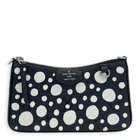 Easy Pouch Black Shoulder Bag in Monogram Empreinte Leather, Silver hardware