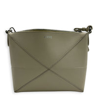 Puzzle Fold Pouch Sea Salt Shoulder Bag in Calfskin, Palladium hardware