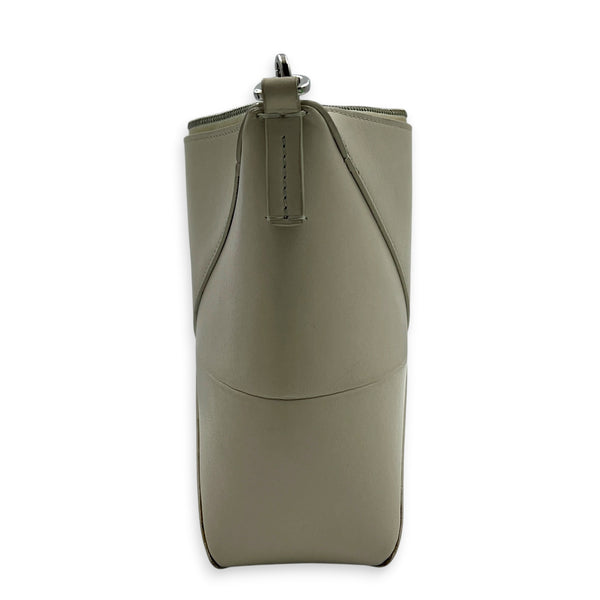 Puzzle Fold Pouch Sea Salt Shoulder Bag in Calfskin, Palladium hardware