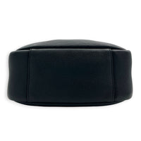 Le 5 A 7 Small Black Shoulder Bag in Cowhide Leather, Gold hardware