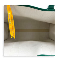 Villette Green Tote Bag in Coated Canvas