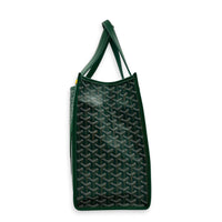 Villette Green Tote Bag in Coated Canvas