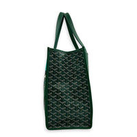Villette Green Tote Bag in Coated Canvas