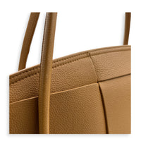 Arco Shoulder Bag Brown in Calfskin, Gold hardware