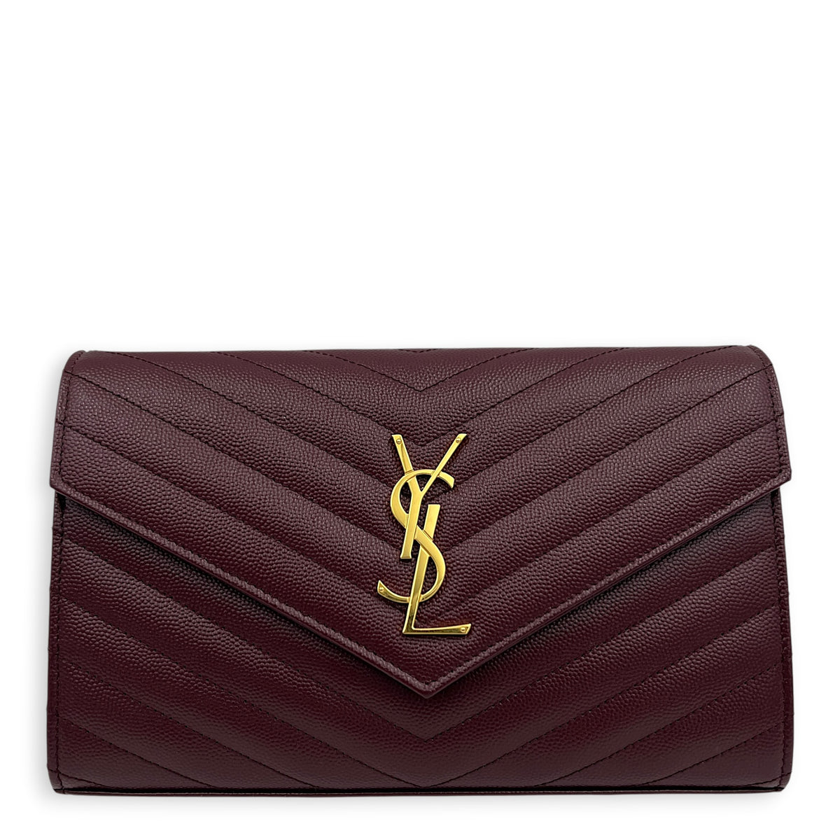 Cassandre Wallet On Chain Red, Gold hardware